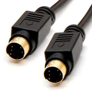   TO GO 12ft S Video Composite Cable 4 Pin Mini M/M DIN S VHS VCRs