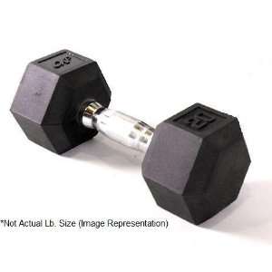  CAP 80 lb. Rubber Hex Workout Dumbbell   Single Sports 
