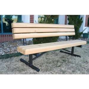   Duty Standard Wood Slat Park Benches, Brown Patio, Lawn & Garden