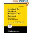 Secrets of the Wonderlic Personnel Test Quicktest Study Guide WPT Q 