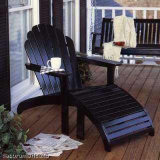 Weatherproof Adirondack Chair and Ottoman Sets New  