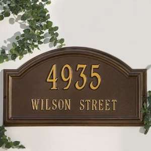  Providence Estate size Address Plaques   Bronze/Gold, Wall 
