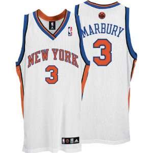   White adidas NBA Authentic New York Knicks Jersey
