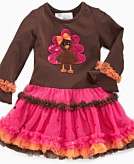    Rare Editions Kids Dress, Little Girl Sparkle Turkey Tutu 