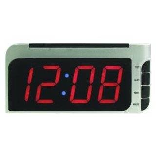 Geneva Clock Co 4537E Elgin 2.0 LED Auto Set Bedside Alarm Clock