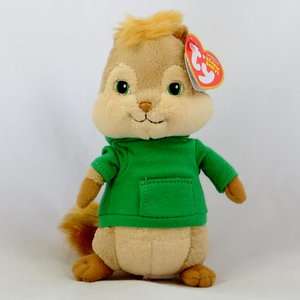Alvin and The Chipmunks Squeakquel Theodore TY Beanie Babies Plush 
