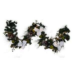 Bethlehem Lights Plug In Deluxe 6 Amaryllis Garland White  