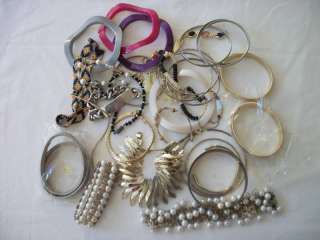 Lot Of Assorted Vintage Bracelets Various Materials  