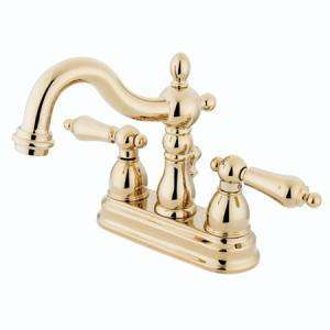   Brass Bathroom Sink Centerset Faucet & Pop Up Drain   KB1602AL