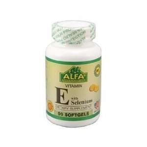  Alfa Vitamins Vitamin E + Selenium 90 softgels Antioxidant 