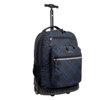 World Rolling Backpack with Laptop Sleeve   Black/Blue (19.5 