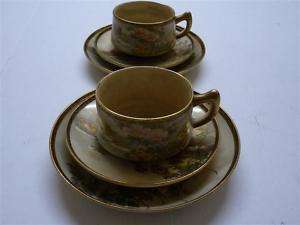 Antique Japanese Kutani Porcelain HandPainted Tea Set B  
