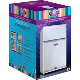 Mini Refrigerator & Freezer, Compact Retro Small Dorm Fridge, Food Ice 