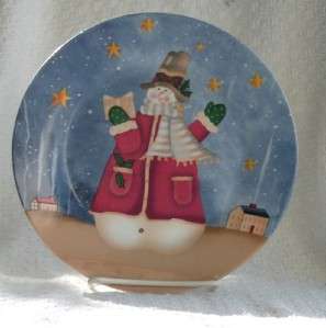 Christmas Snowmen Decorative Plates  