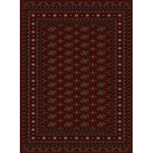   Rugs Ancient Garden 6598 53 x 53 Red Round Area Rug Furniture