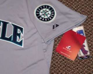 Seattle Mariners Majestic Cool Base Authentic Jersey 52  