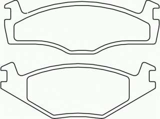 FRONT Brembo Brake Pads VW POLO Coupe (86C, 80) 1.3 G40  