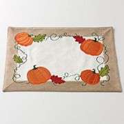   table linens with this pumpkin placemat. Get ready for fall with this