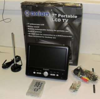 AXION AXN 8701 7 PORTABLE WIDESCREEN LCD TV  