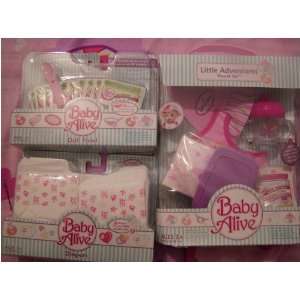  Baby Alive Diapers,food,accessories,little Adventure 