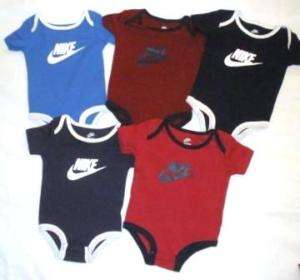Nike Baby Boys 5 PK Onesies Bodysuits 3 6 9 12 Months  