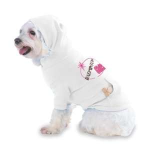 BADMINTON Chick Hooded T Shirt for Dog or Cat MEDIUM   WHITE  