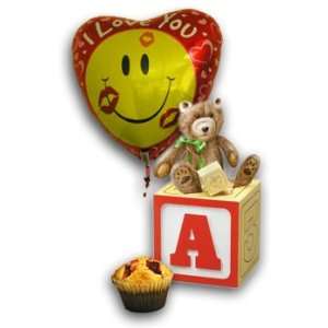 Teddy Bear Gift Muffins  Grocery & Gourmet Food