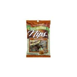 Nips Sugar Free Rich & Creamy Hard Candy Caramel, 3.25 oz (Pack of 6 