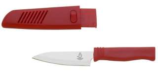 Messermeister 3.75 Picnic / Utility Knife with Sheath   Red 