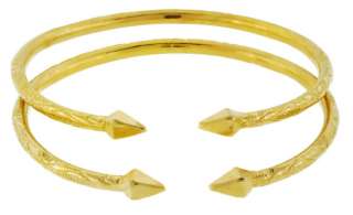 New Sterling Silver West Indian Bangles Set w. Fists  