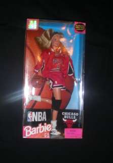 NIB 1998 NBA CHICAGO BULLS BARBIE Doll Mattel 20692  