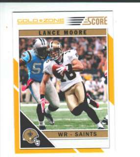 2011 Score Gold Zone #182 Lance Moore Saints  