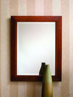Cherry Framed Bathroom Vanity Decorative Mirror NEW 442  