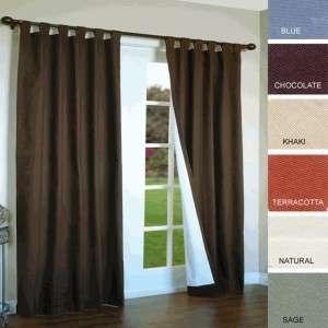 WEATHERMATE Tab Top 160x84 Pair color Khaki Insulated Curtain