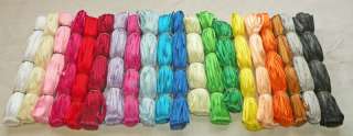   included in this lot best quality available 3mm wide ribbon on skeins
