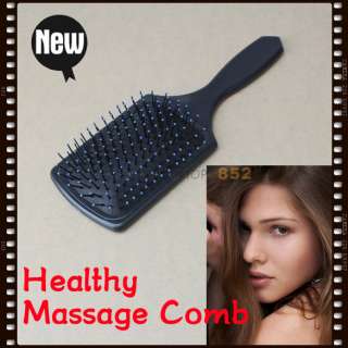 Convenient Hair Care Massager Massage Black Flat Comb Brush Pin Reduce 