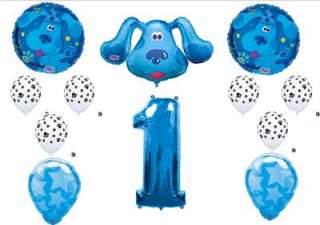BLUES CLUES 1st First Birthday Party Balloons Supplies  