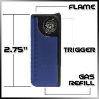 New Blue Tiger Butane Windproof Flame Cigarette Lighter  