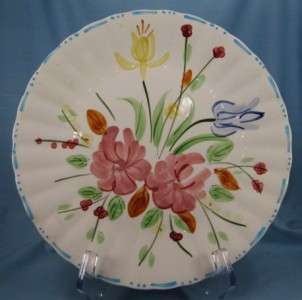   DINNER PLATE Multicolor Floral BLUE RIDGE SOUTHERN POTTERY (O  