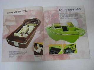 Alumacraft vintage 1971 Boat Sales Catalog Brochure  