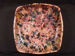 NORTH CAROLINA POTTERY SQUARE BOWL FROM COLE POTTERY, SANFORD, N.C 