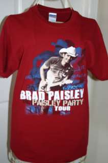 Brad Paisley Paisley Party Tour Concert Tee Shirt Medium Tee Shirts 