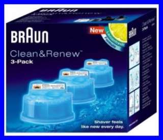 3x Braun Syncro Shaver System Clean & Renew Refills  