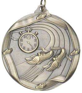 Gold Silver or Bronze Track Medal w/Ribbon  