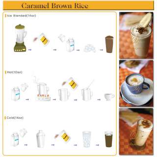 Caramel Browon Rice Pre mixed coffee for cafe & home  