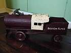 incredible antique pressed steel boston flyer ride on train toy