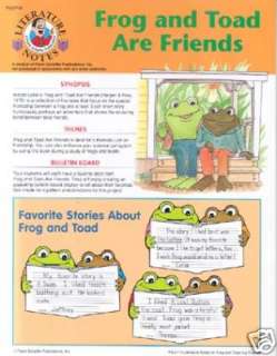 Frog and Toad Are Friends ~ Literature Notes GOOD IDEAS  