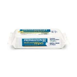 Preparation H Medicated Hemorrhoidal Wipes, Refill   48 each