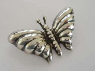 Los Ballesteros Mexican Sterling Silver Butterfly Pin. Butterfly 