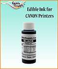   Black Edible Ink Refill Kit For All Canon Edible Image Cake Printer